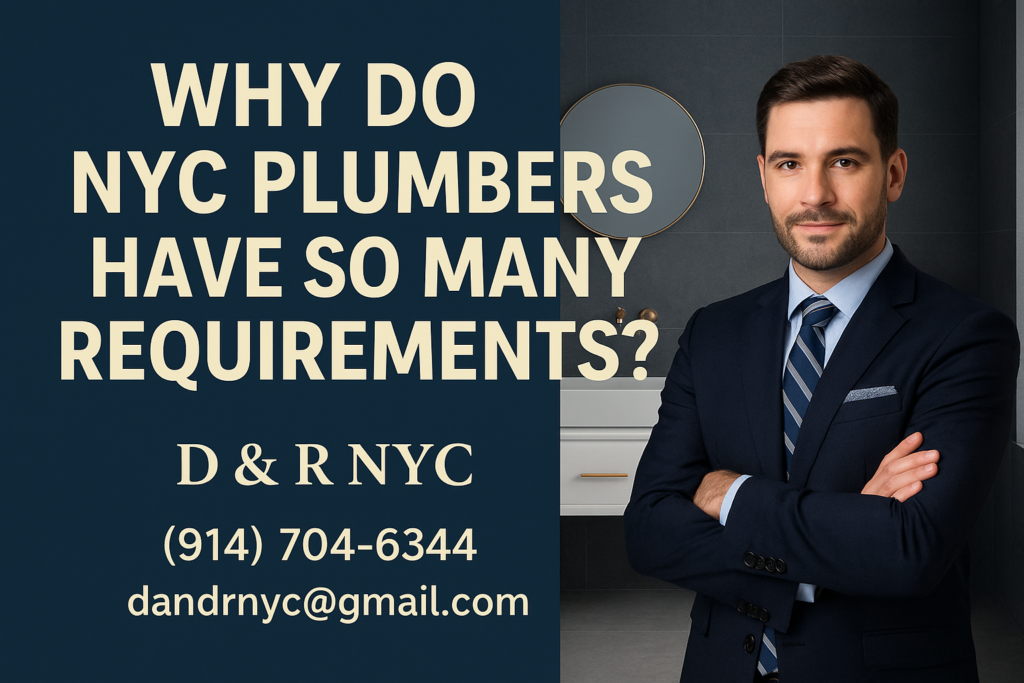 Why do NYC Plumbers Have so Many Requirements